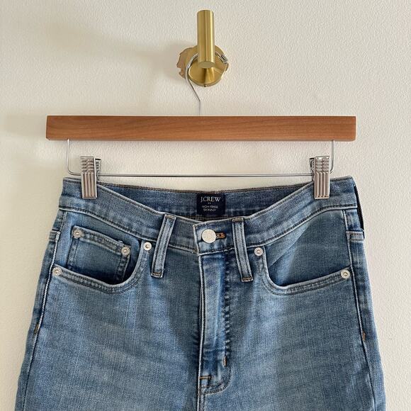 J. Crew High Rise Skinny Jeans Blue 26 - Picture 4 of 12
